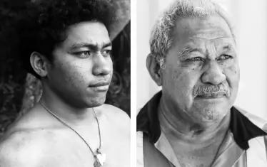 Мано Тотау през 1966 и 2017 г. 