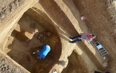 Могила от некропола на Сборяново.