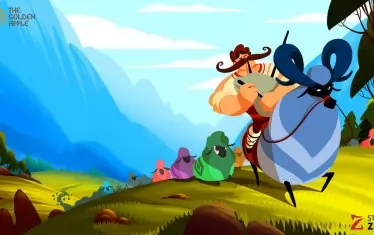 Фрагмент от пъстрия свят, нарисуван от Студио "Змей".