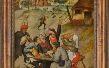  Питер Брьогел Млади, „Селски гуляй“. 