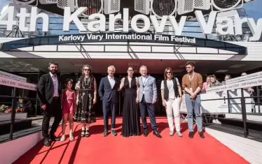 На премиерата на филма "Бащата" в Карлови Вари.