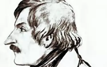 Николай Гогол, рисунка с молив от Емануил Дмитриев-Мамонов.