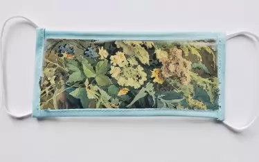  Идея за маска от СГХГ с мотиви картина от изложбата на Константин Щъркелов. 