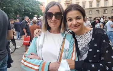  Кирова (вдясно), по време на протестите срещу Борисов сега.