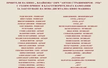 Артистите и музикантите, които се включиха в подкрепа на дарителската кампания за ново оборудване.