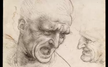 Подготвителен етюд на Леонардо. 