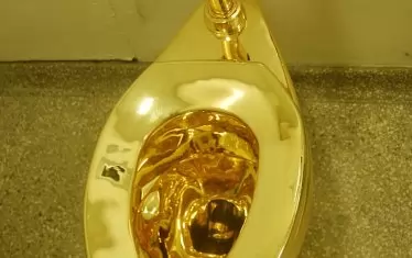 През 2016 г. Кателан инсталира "Америка" в една от тоалетните на музея "Гугенхайм".