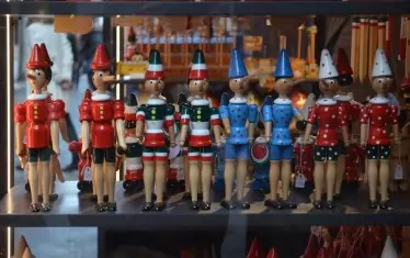 Пинокио е един от националните герои на Италия. 