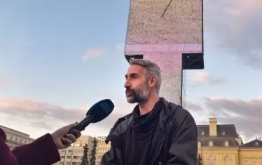  Венелин Шурелов, авторът на инсталацията. 