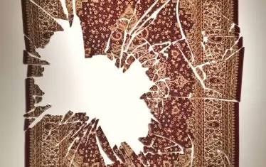  Правдолюб Иванов, „Двоен орнамент“ (килим, пирончета)