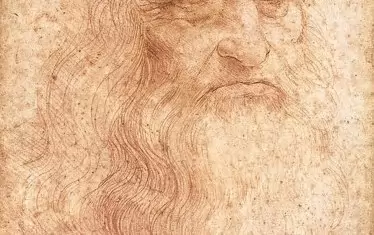  Единственият автопортрет на Леонардо да Винчи (1512-1515). 
