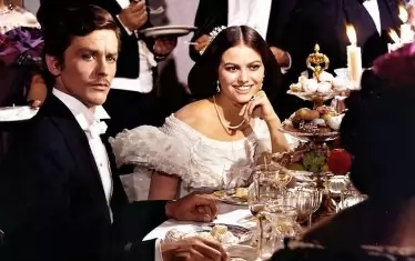  С Клаудия Кардинале в "Гепардът".