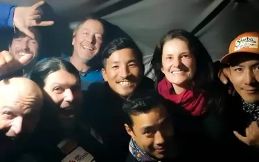  Нова година при температура -20 градуса в палатката