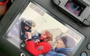  На Пушкинския площад в Москва се стигна до сблъсъци. 