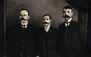  Иван Гарванов, Ефрем Чучков и Милан Матов (Солун, 1906 г.)