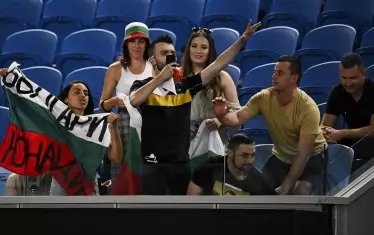 Българската агитка е неизменен фон във всеки мач на Григор Димитров в Мелбърн.