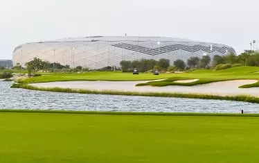 И вече завършеният вид на същия този стадион, който ще приеме мачове от груповата фаза, един 1/8-финал и един 1/4-финал от световното първенство.