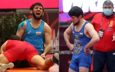 Айк Мнацаканян, Али Паша Умарпашаев, Ахмед Магамаев и Ахмед Батаев (от ляво на дясно) - това са 1/3 от националите по борба на България. Нито един от тях не спечели квота за Токио на квалификацията в Будапеща.