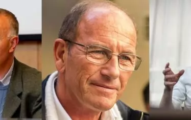 Тримата създатели на теорията за лотарийната демокрация, каквато е днес: (от ляво надясно) Бернар Манен, Етиен Шуар и Давид ван Рейбрук.