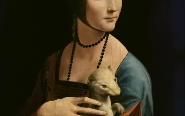 Леонардо да Винчи, „Дамата с хермелина“ (1490).