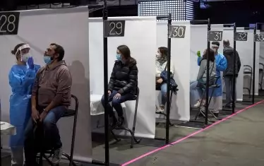 В деня на концерта всеки желаещ да присъства премина тест за коронавирус.