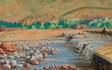 „Сцена от Маракеш“, друг пейзаж на Чърчил, бе продаден за 2.6 млн. долара — тройно повече от очакваното, на същия търг.