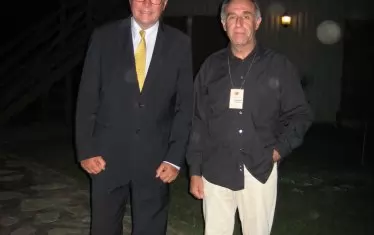   С Кшищоф Зануси в делтата на Дунав