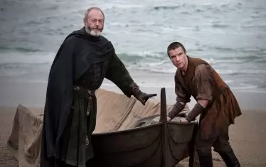 Сер Давос и Джендри Баратеон, копелето на крал Робърт. 