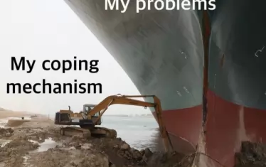 ''Механизмът ми за справяне с проблемите и реалният размер на проблемите''.