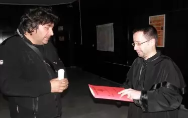  Калоян Ханджийски (вляво) в съда през 2013 г.