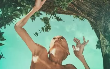 Част от фрагментите в третата най-скъпа картина на жив художник. "Твърде благословен"