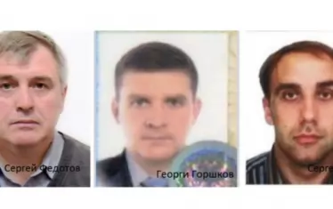За отравянето на Гебрев прокуратурата повдигна обвинения на агентите на ГРУ с фалшиви самоличности Сергей Федотов, Сергей Павлович, Георги Горшков.