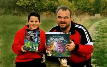 Румен и баща му са добър тандем, а понякога им помага и съседската котка Маца.