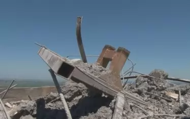 Останките след кражбата.