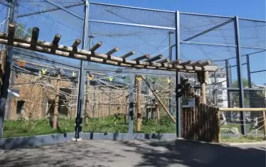  Едно от новите съоръжения в маймунарника 