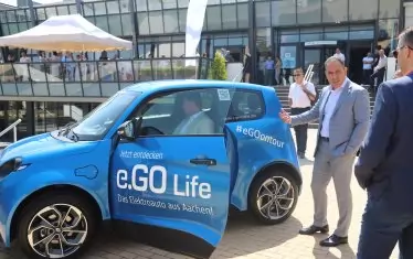 Днес електромобилът на Next.e.GO Mobile има специално представяне и в София тех парк.