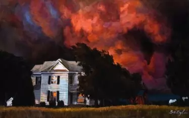 „Къща с червено небе II“, 2020