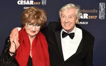  Пол Верховен със съпругата си през 2017 г. 