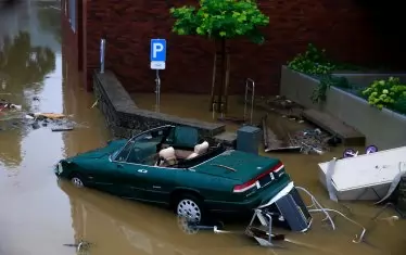 Белгия също пострада от наводненията.