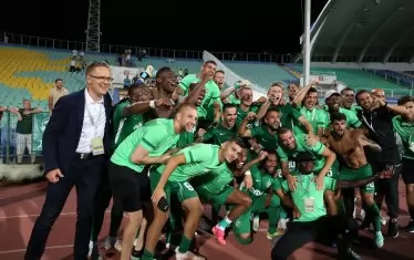 Спечелването на Суперкупата бе вторият значим успех на Валдас Дамбраускас (вляво) с "Лудогорец" след спечелването на титлата.