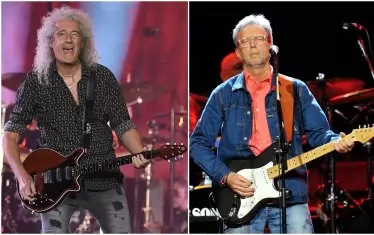  Брайън Мей и Ерик Клептън. 
