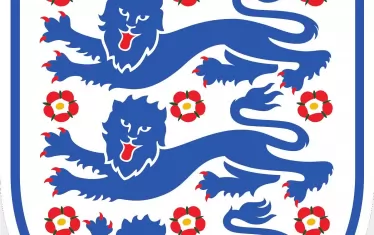 Емблемата на английския национален отбор по футбол. 