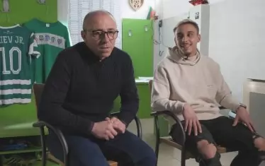 Със сина си Илиан Илиев-младши.