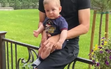 Със сина си Мартин-младши.