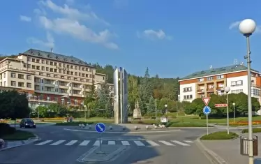 Централната част на кокетния чешки спа курорт.