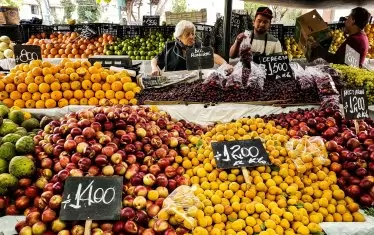 Пазарът на Сантяго.