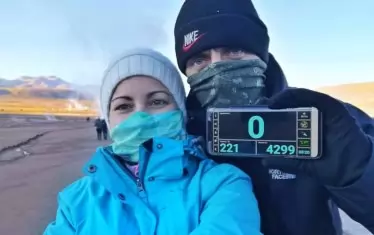 Стела и Краси по време на приключението им миналата година.