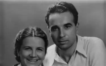  Стефан Богданов със съпругата си Елена, към 1946–1947 г.