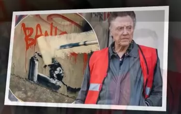  Плъхът на Банкси и Кристофър Уокън в The Outlaws.