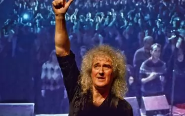  Брайън Мей в София през 2015 г.  